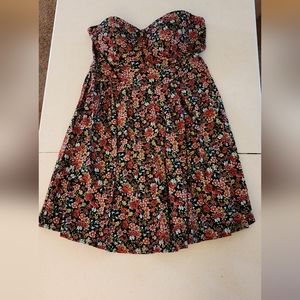 Strapless Floral dress